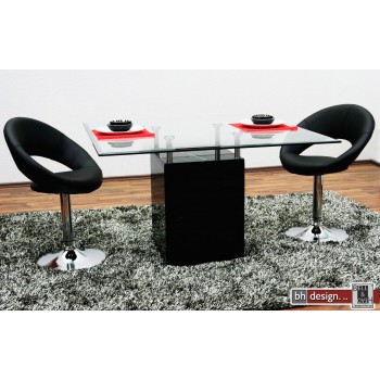 Caruno Esstisch  Marmor / Glas 120 