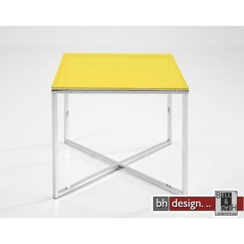 Cross Ecktisch Glas gelb