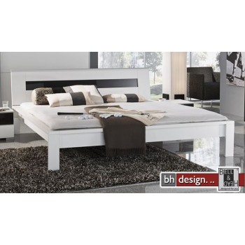 Arte M Bett Trends Weiss/Anthrazitglas 