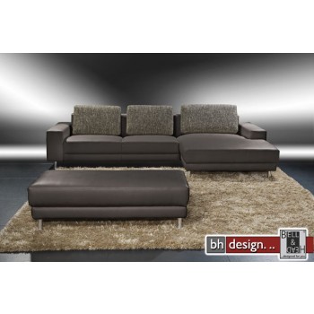 Arte M Ecksofa Malibu Dunkelbraun 305 cm x 161 cm