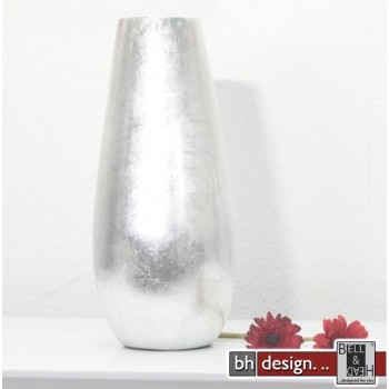 Spizy Vase X-Schmal silber H 40 cm