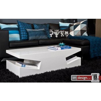 Tim Couchtisch hochglanz weiss 115 cm x 60 cm