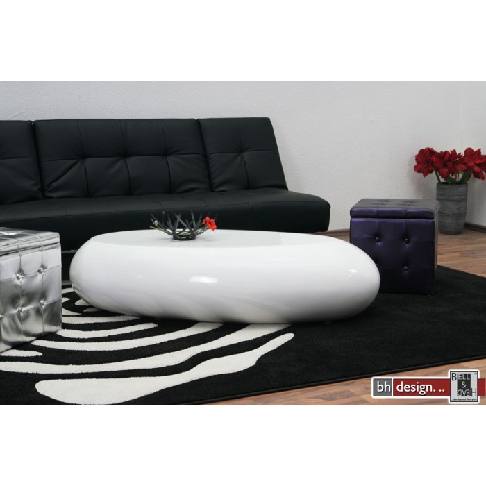 Design Couchtisch oval weiss hochglanz 130 x 70 cm eBay Design Couchtisch oval weiss hochglanz 130 x 70 cm eBay