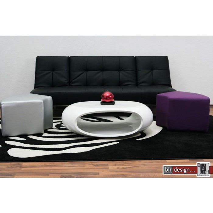 Design Couchtisch Retrolook hochglanz weiss 100 x70 NEU Design Couchtisch Retrolook hochglanz weiss 100 x70 NEU
