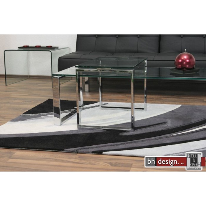 Design Couchtisch Klarglas Chrom 115 x 69 cm NEU eBay Design Couchtisch Klarglas Chrom 115 x 69 cm NEU eBay