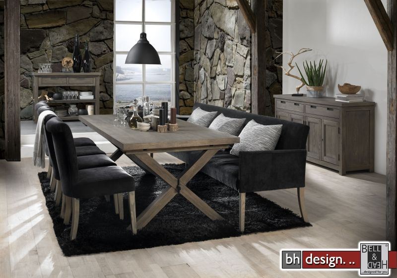 Cross esstisch by canett design eiche echtholzfurnier smoke ...