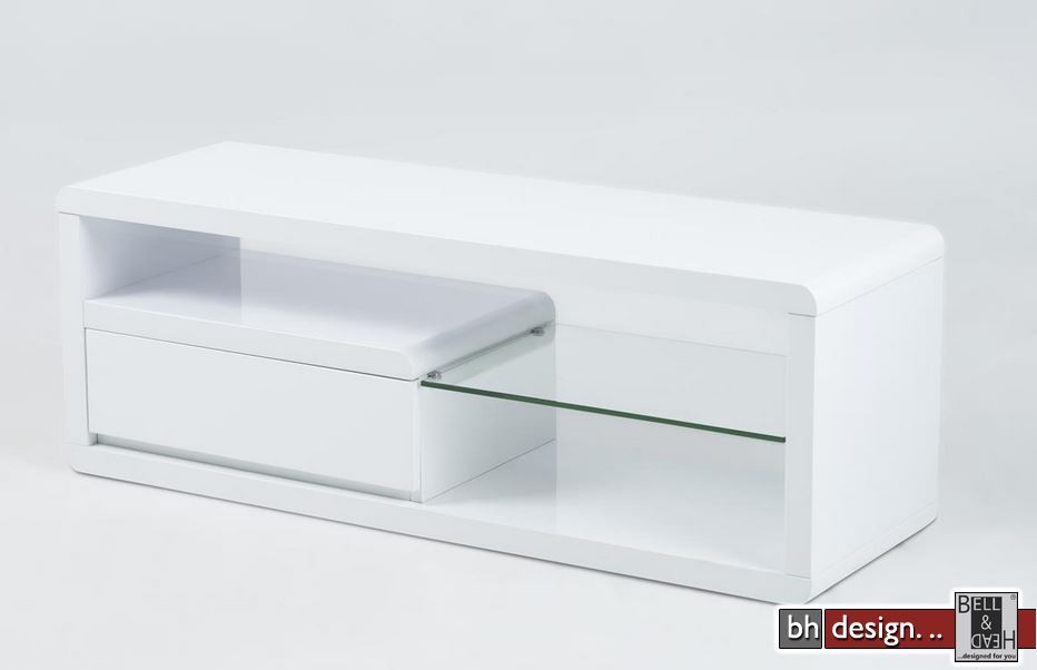 Eran Tv Tisch Hochglanz Weiss Ed By Bell Head Preiswerte Ero Tv Tisch Hochglanz Weiss 120 X 39 H 42 Cm