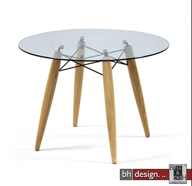 Souvenir Esstisch Glas Und Holzbeine 100 Cm Alternativ 110 Souvenir Esstisch Glas Und Holzbeine 100 Cm Alternativ 110 Rund