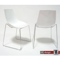 Diamant Designstuhl weiss