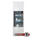 Arte M Vitrine Linea W Weiss/ HG/ Esche dunkel 60 cm x 194 cm