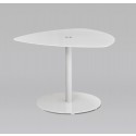 Charon Ecktisch Weissglas 50 cm
