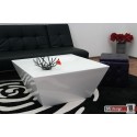 Strice Square Couchtisch hochglanz weiss quadratisch 90 cm x 90 cm