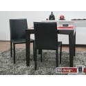 Andree Designlederstuhl schwarz