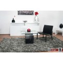 Caruno Ecktisch Marmor/Glas schwarz