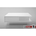 Kliff Couchtisch Hochglanz weiss 100 cm x 100 cm