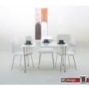 Lena Designstuhl weiss