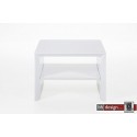 Solei Ecktisch  hochglanz weiss 60 cm