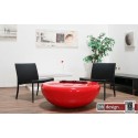 Strice Couchtisch rot hochglanz 100 cm