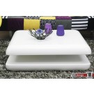 Monaco 1 Couchtisch Weiss Hochglanz drehbar 80 x 80 cm