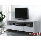 Zeus TV-Tisch Hochglanz Weiss 150 x 50 cm (Extreme Gloss)