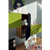 Storia Hängemodul Nussbaum/Grün 2 Türen