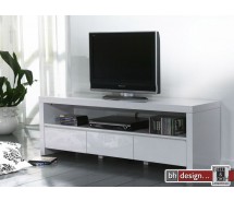 Silas Fernsehschrank Hochglanz schwarz oder weiss wählbar 150 x 50 cm (Extreme Gloss)