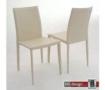 Andree Designlederstuhl creme