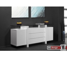 Carla Sideboard  Hochglanz  weiss 190 x 50 cm (Extreme Gloss)