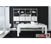 Venice Esstisch Weiss hochglanz 200/290