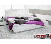 Arte M Bett Basic Weiss/Weiss  mit Schwebesockel