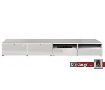 Arte M Carry Lowboard Weiss/Weiss Hochglanz 282 x 38 x 55 cm