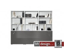 Arte M Carry Kombination Weiss/Lava Hochglanz 211,5 x 180 x 36 cm