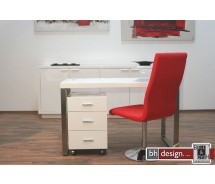Kais Schreibtisch hochglanz weiss 120 cm