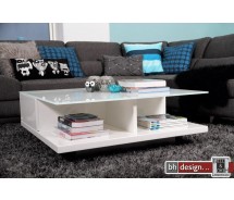 Kliff Couchtisch Hochglanz weiss 100 cm x 100 cm