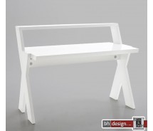 CrissCross Schreibtisch hochglanz weiss
