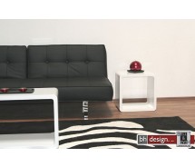 Cube Beistelltisch hochglanz weiss  45 x 45 cm