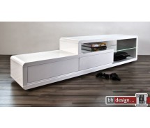 Ero TV-Tisch hochglanz weiss 180 x 39 cm mit LED-Beleuchtung