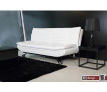 Face Bettcouch Lederlook weiss