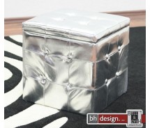 Fido Hocker Silber mit Bettkiste