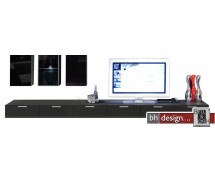 Arte M TV-Element Game Schwarz 360 cm x 24,5 cm