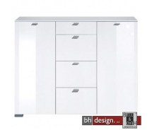 Arte M Highboard Gallery Weiss/Weiss HG 150 x 116 cm