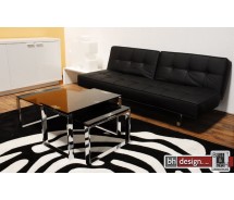 Delight Couchtisch Schwarzglas und Chrom