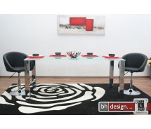 Kante Esstisch Milchglas 180 x 90 cm