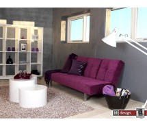 Bremen Bettcouch Microfaser Lila