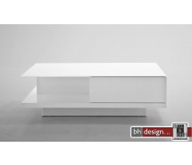 Kliff Couchtisch hochglanz weiss 120 cm x 60 cm