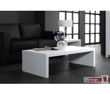 Laurell Couchtisch Diffuse weiss Matt 120 x 60 cm