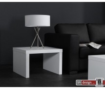 Laurell Beistelltisch Diffuse weiss Matt 60 x 60 cm