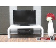 Laro TV Tisch MDF hochglanz weiß 120 x 45 cm