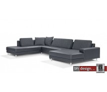 Arte M Sofalandschaft Malibu Hawaii Schwarz 355 cm x 235 cm 