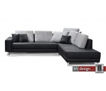 Arte M Ecksofa Malibu Schwarz 280 cm x 235 cm 